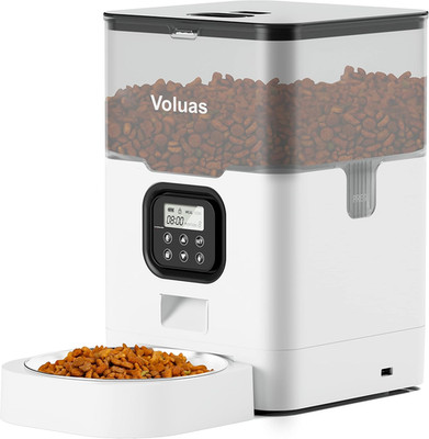 Automatic Cat Feeders - Dry Food Dispenser with Timer, Desiccant Bag, Programmab