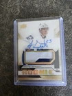 2018-19 Upper Deck Premier Rookie Patch Auto 14/99 Travis Dermott Card# AR-TD