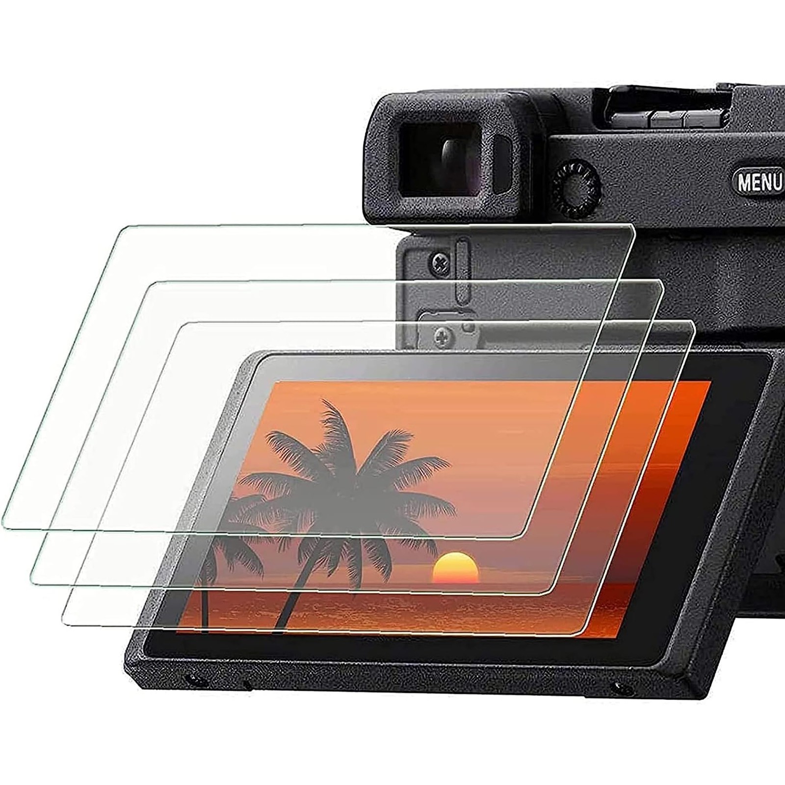 PCTC Screen Protector Compatible for Sony Alpha A6600, A6100
