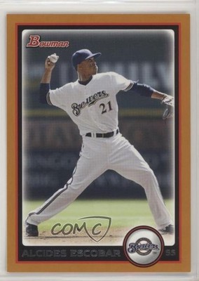 2010 Bowman Orange 79/250 Alcides Escobar #22 z6b