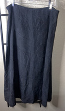 Sundance Women's Black Silk Solid A-Line Long Skirt Size 12 Regular
