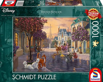 NEW Schmidt 59690 Thomas Kinkade Disney The Aristocats 1000 Pc Jigsaw Puzzle