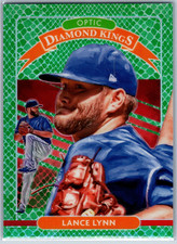 2020 Panini Donruss Optic Diamond Kings - Lance Lynn /84 Green Dragon Prizm #21