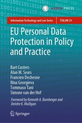 Custers - EU Personal Data Protection in Policy and Practice - New har - X555z