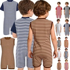 Boys Special Needs Adaptive Clothing Romper Short Leg Anti-strip Jumpsuit