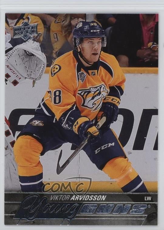 2015-16 Upper Deck Young Guns Viktor Arvidsson #222 z6b
