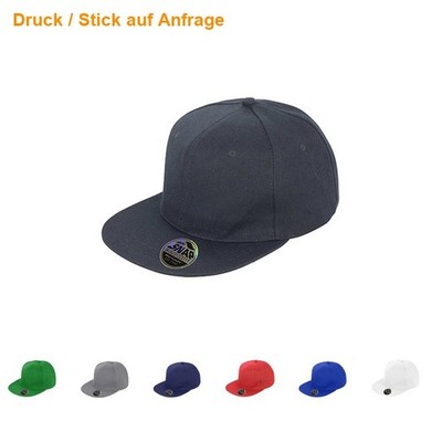 RESULT 6-Panel-Cap Baseballkappe Mütze Snapback Flat Peak 83 NEU