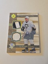 2006-07 Upper Deck Ultimate Collection Jordan Staal signed rookie patch card/10