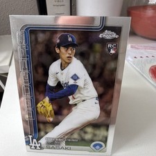 Topps Chrome Update Series Roki Sasaki #USC73 Dodgers MLB Rookie Debut 2025