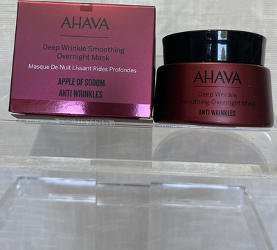 AHAVA Apple of Sodom Deep Wrinkle Overnight Mask Niacinamide 1.7 fl oz