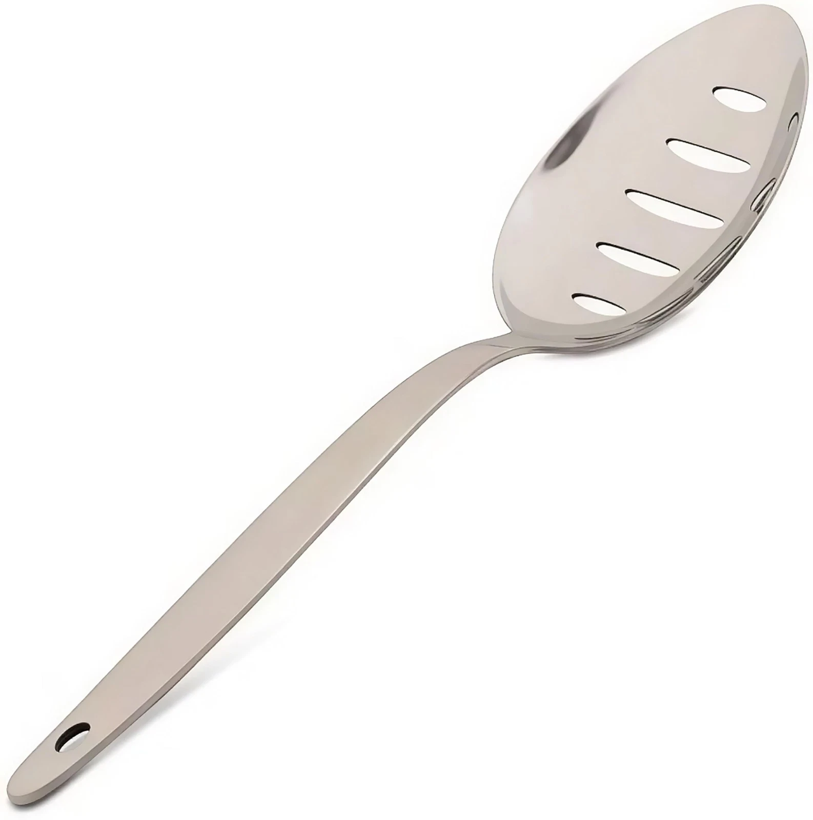 BNAZIND Chef Kunz Slotted Spoon | 9 Inch 18/10 Stainless Steel Silver Chef Co...