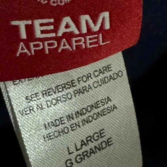 Olympics USA Team Apparel Blank Navy Size Large Full zip Jacket Classic Sporty - Image 3 of 4