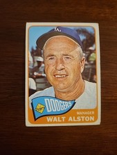 1965 Topps Walt Alston #217, VG-EX, ALL REASONABLE OFFERS ACCEPTED.
