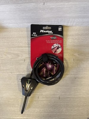 Master Lock 8418D Python verstellbares Verriegelungskabel, 6 Fuß, 5/16 Zoll Durchmesser,