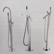 NEW Anzzi Coral Series Tub Filler Freestanding Floor Mount FS-AZ0047CH