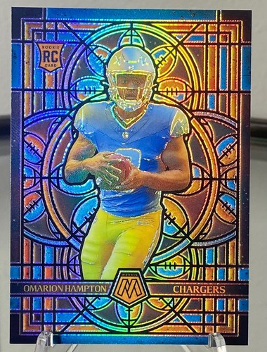 Omarion Hampton #15 2025 Panini Mosaic Stained Glass card