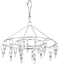 CenYouful Stainless Steel Round Hanging Drying Rack with 20 Circular-1 Pack
