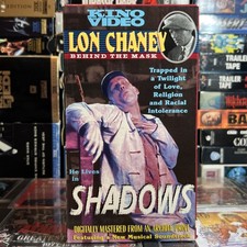 Shadows 1922 VHS Tested Lon Chaney Silent Film Drama Thriller 1995 Kino Video