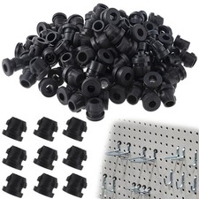 120 PCS Black Pegboard Hook Locks for 1/4 inch Pegs PegHook Stopper Organizer