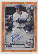 2020 Bowman Chrome Sapphire Edition Prospect Orange 19/25 Philip Clarke Auto 9hx
