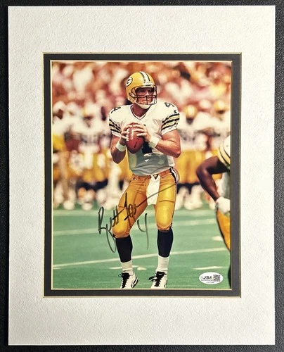 Brett Favre Signed 8x10 Photo Green Bay Packers HOF Auto JSA COA