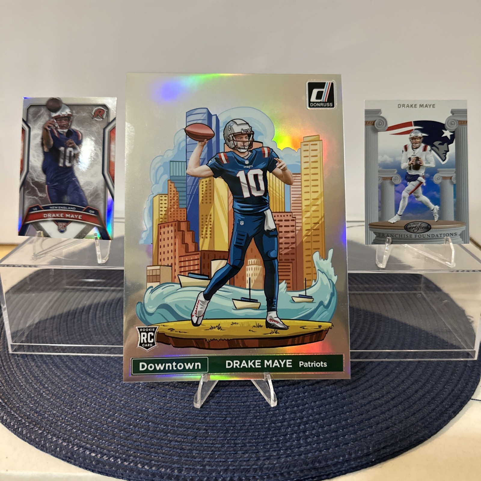 Drake Maye Panini Donruss Downtown! #13 Base