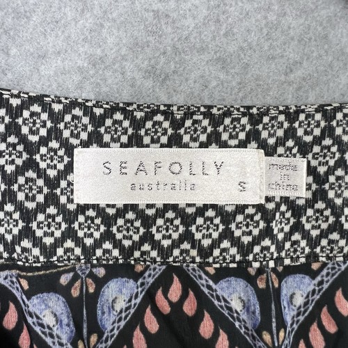 Seafolly Kaftan Dress Womens S Silk Blend Beach Coverup Holiday Resort Boho - Picture 9 of 17