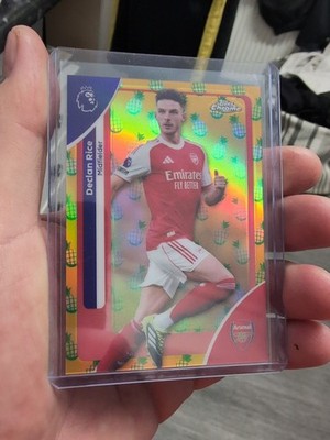 Topps Chrome Premier League 26 Declan Rice Pineapple Parallel Arsenal FC