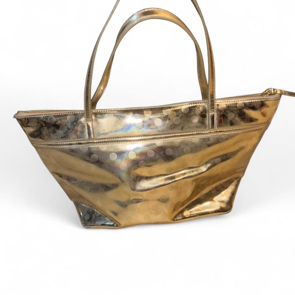 Kate Spade Sophie Camellia Street Gold Mirror Tote thumbnail 3