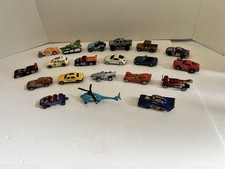 Lot of 20 Diecast Toy Cars Trucks Hot Wheels Style Vehicles Helicopter Mixed