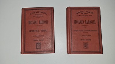 HOEPLI HANDBÜCHER - RATIONALE MECHANIK KINEMATIK STATISCH DYNAMISCH MECC - ED. 1953