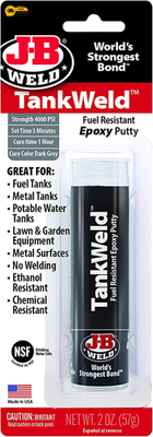 #ad J B Weld 8217 TankWeld Gas Tank Repair 1 oz.Dark Grey $10.00