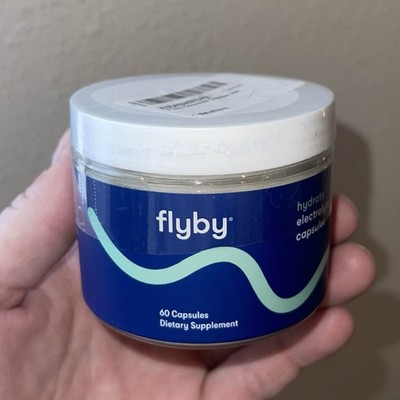 FLYBY - 60 CAPS -HYDRATE ELECTROLYTE CAPSULES - VEGAN / GLUTEN FREE NEW / SEALED
