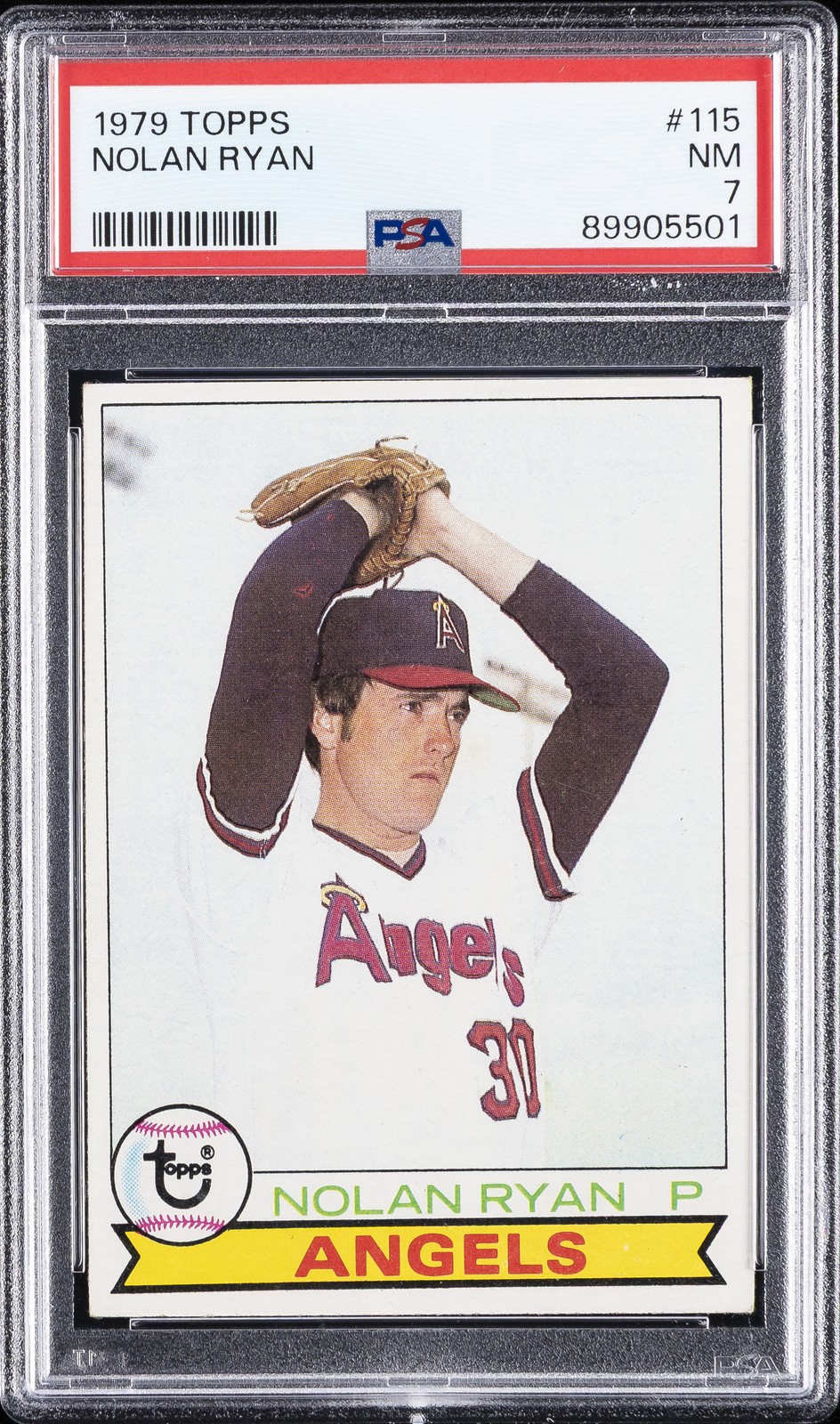1979 TOPPS #115 NOLAN RYAN PSA 7 view 1