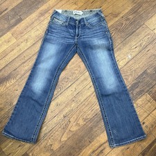 ARIAT Real Mid Rise Stretch Whipstitch Bootcut Riding Jeans Rainstorm Sz 30R NWT