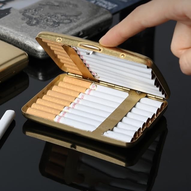 Metal Cigarette Case Hold 16 Cigarette Vintage Copper Camel Smoking Boxes  gifts