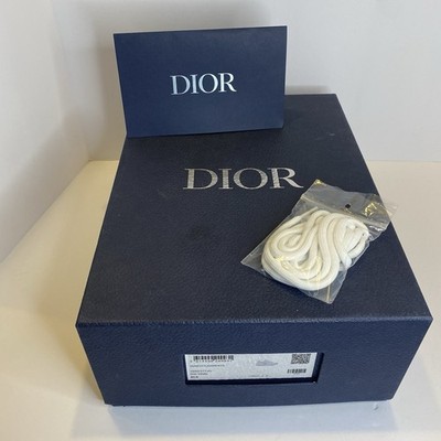 Christian Dior ギフトボックス CHRISTIAN DIOR BLUE Shoe Box W White Laces Tissue Paper