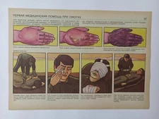 Soviet Poster Stalker Nuclear War Chernobyl Radiation Protection Vintage USSR 62