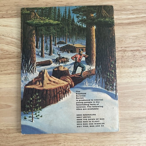 1962 Pine Man And Ax SAALFIELD SCIENCE SERIES #5811 - Picture 2 of 13