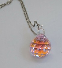 Swarovski Crystal Rosaline AB 20mm Ball 8550 Prism/ Suncatcher; Logo Etched