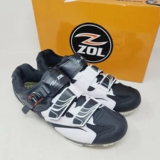 Zol Trail Plus Men’s Cycling Shoes Sz 9 M MTB White Black