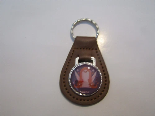 VIRGO ASTROLOGY ASTROLOGICAL SIGN LEATHER KEYCHAIN BROWN