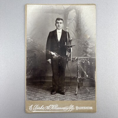 Antique Cabinet Photo - Servant / Waiter - E. Dirks A. Klusmann, Hildesheim, CAB