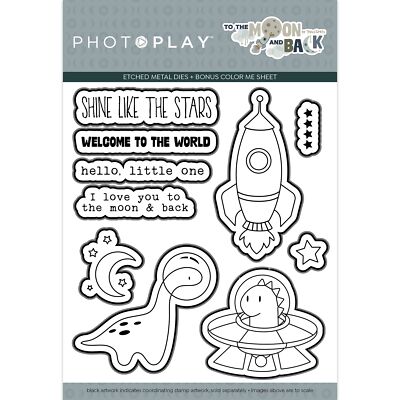 PhotoPlay Etched Die-To The Moon And Back