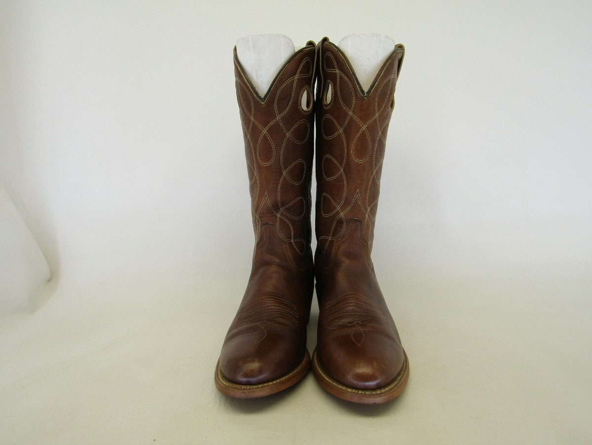 Wolverine Mens Size 9 EE Brown Leather Buckaroo Cowboy 