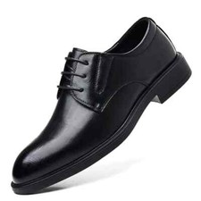 3 6 8cm Heel Men's Dress Shoes Spring Autumn Black Platform Wedding Shoes Male