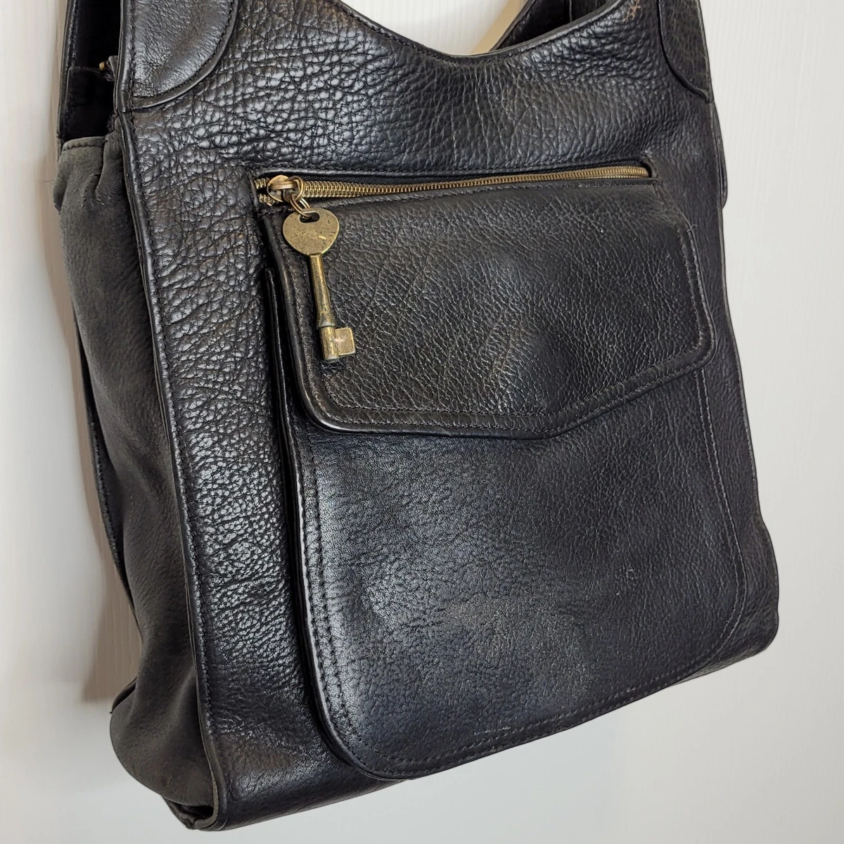 Fossil black handbag sale