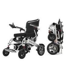 Compact Electric Motorized Wheelchair  silver Model  W5521 NEW 