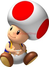 Choose Size - SITTING TOAD Super Mario Bros Decal Removable WALL STICKER Decor