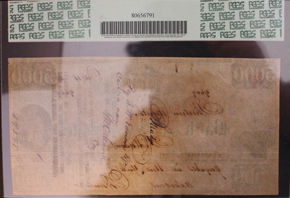 1840 Bank of the United States RARE $5000 Post Note Banknote.  Only One on EBAY! - Image 4 of 4